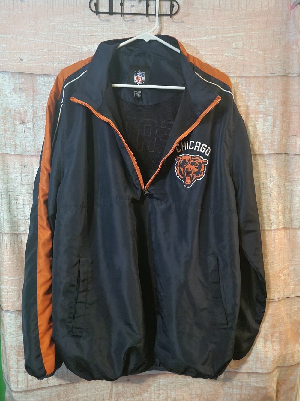 Chicago Bears Men's Navy & Orange Team Jacket